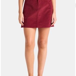 Time and Tru Wine Red Mini Skirt
